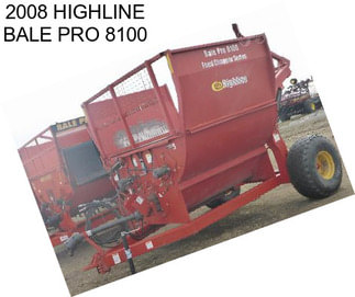 2008 HIGHLINE BALE PRO 8100