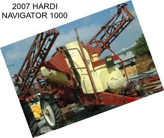 2007 HARDI NAVIGATOR 1000