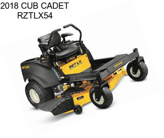 2018 CUB CADET RZTLX54