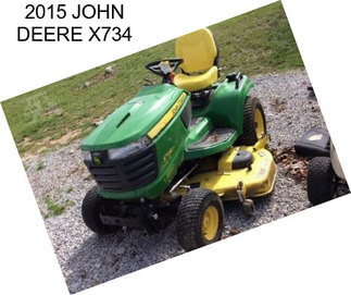 2015 JOHN DEERE X734