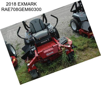 2018 EXMARK RAE708GEM60300
