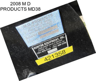 2008 M D PRODUCTS MD38