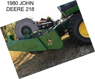 1980 JOHN DEERE 218