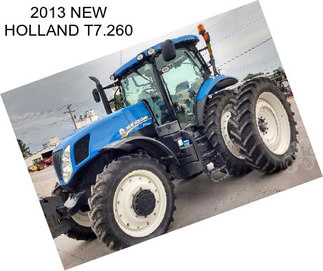 2013 NEW HOLLAND T7.260