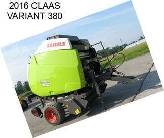 2016 CLAAS VARIANT 380