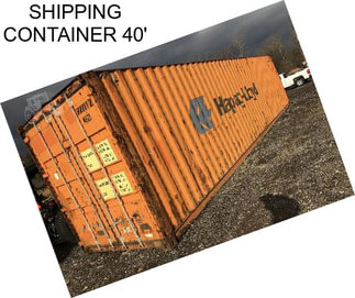 SHIPPING CONTAINER 40\'