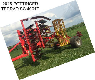 2015 POTTINGER TERRADISC 4001T