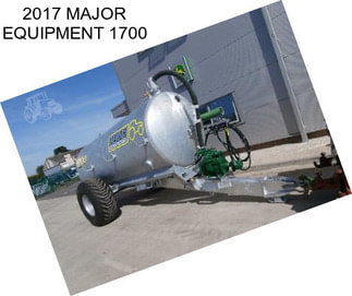 2017 MAJOR EQUIPMENT 1700