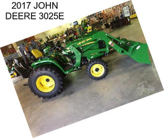 2017 JOHN DEERE 3025E