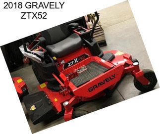 2018 GRAVELY ZTX52