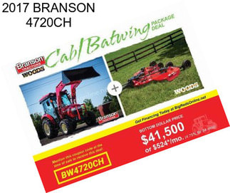 2017 BRANSON 4720CH