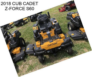 2018 CUB CADET Z-FORCE S60