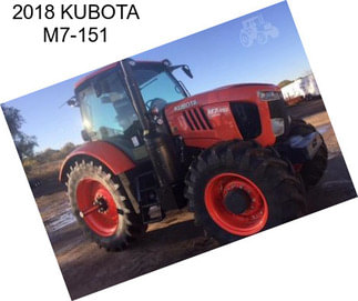 2018 KUBOTA M7-151