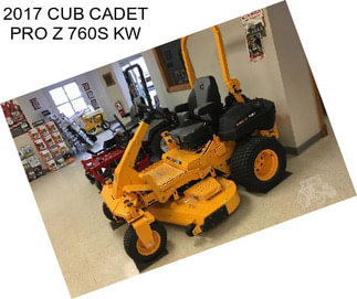 2017 CUB CADET PRO Z 760S KW