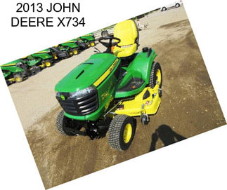 2013 JOHN DEERE X734