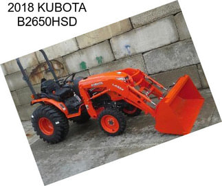 2018 KUBOTA B2650HSD