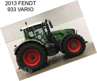 2013 FENDT 933 VARIO