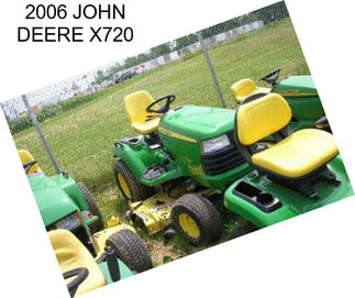 2006 JOHN DEERE X720