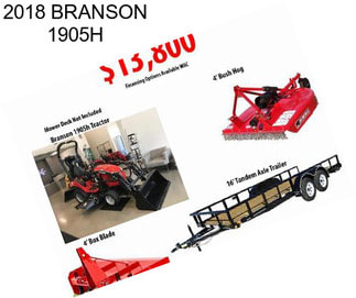 2018 BRANSON 1905H