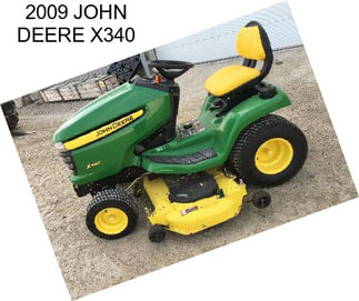 2009 JOHN DEERE X340