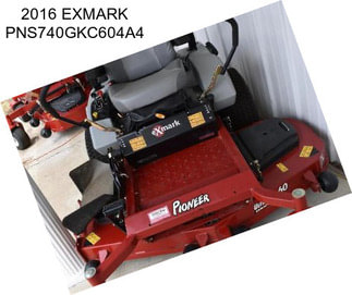 2016 EXMARK PNS740GKC604A4