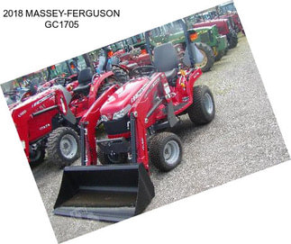 2018 MASSEY-FERGUSON GC1705