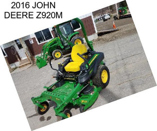 2016 JOHN DEERE Z920M