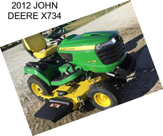 2012 JOHN DEERE X734