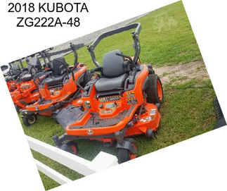 2018 KUBOTA ZG222A-48