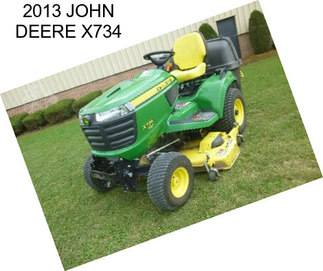 2013 JOHN DEERE X734