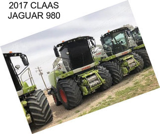 2017 CLAAS JAGUAR 980