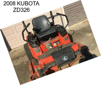 2008 KUBOTA ZD326