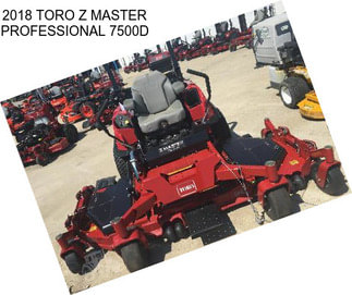 2018 TORO Z MASTER PROFESSIONAL 7500D