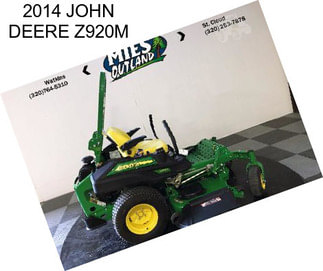 2014 JOHN DEERE Z920M