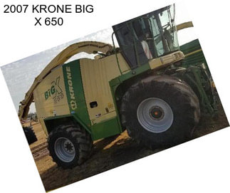 2007 KRONE BIG X 650