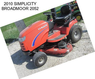 2010 SIMPLICITY BROADMOOR 2052