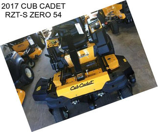 2017 CUB CADET RZT-S ZERO 54