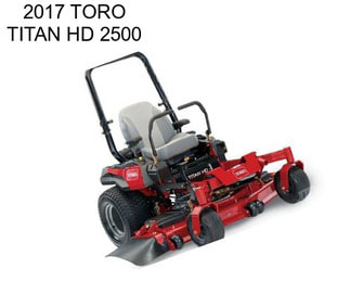 2017 TORO TITAN HD 2500