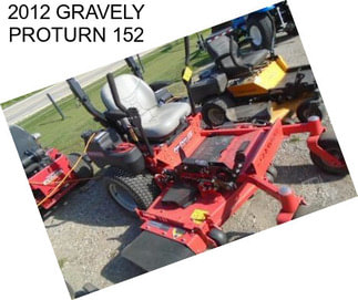 2012 GRAVELY PROTURN 152