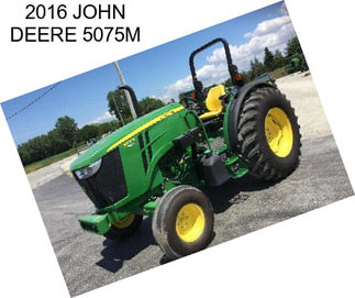 2016 JOHN DEERE 5075M