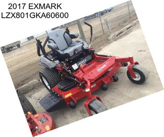 2017 EXMARK LZX801GKA60600