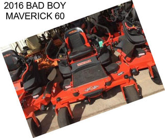 2016 BAD BOY MAVERICK 60