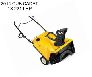 2014 CUB CADET 1X 221 LHP