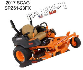 2017 SCAG SPZ61-23FX