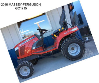 2016 MASSEY-FERGUSON GC1715