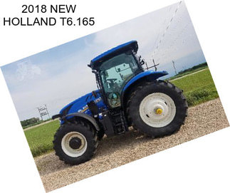 2018 NEW HOLLAND T6.165