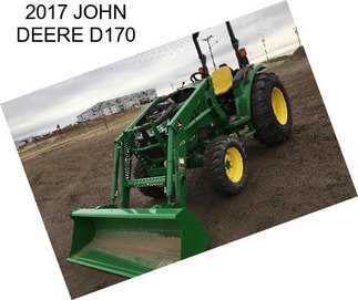 2017 JOHN DEERE D170