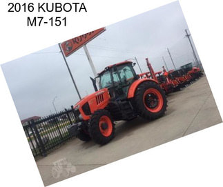 2016 KUBOTA M7-151