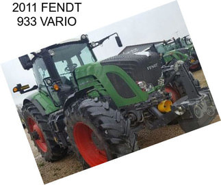 2011 FENDT 933 VARIO