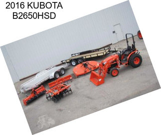 2016 KUBOTA B2650HSD